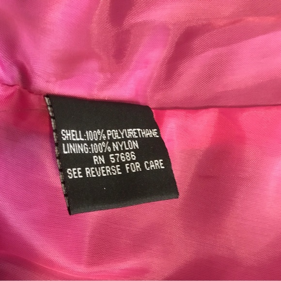 HOST PICK-DOLLHOUSE BLACK JACKET/ HOT PINK LINING/ LIGHTLY PADDED SHOULDERS/SZ M - Picture 5 of 5